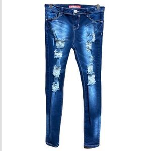 Elite Jeans Distressed Skinny Jeans